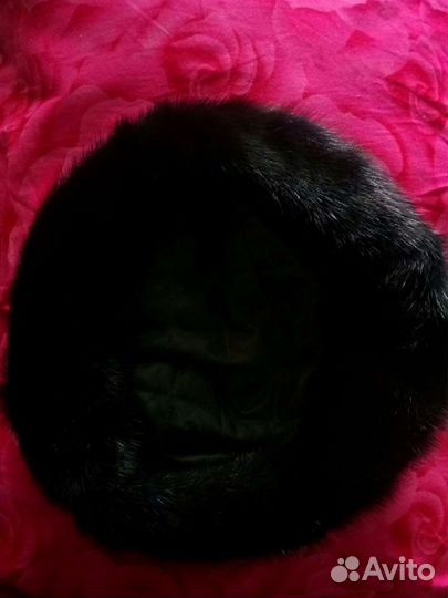 Меховой женский норковый мягкий берет 