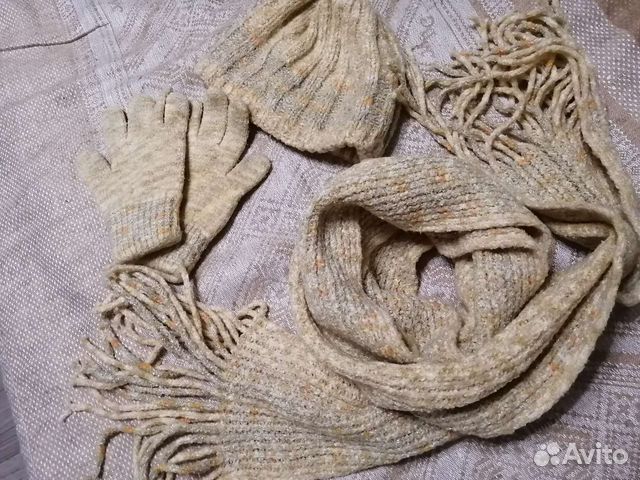 Комплект шапка и шарф для девочки