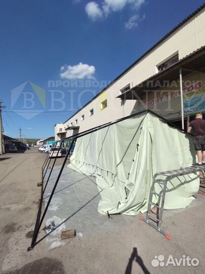 Палатка армейская каркасная от 10 до 70 Человек