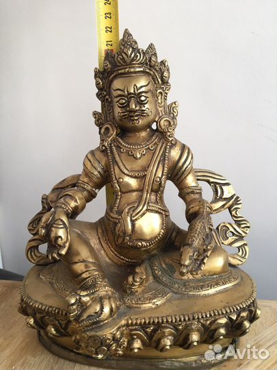 Статуэтки бронза Дзамбала из Тибета