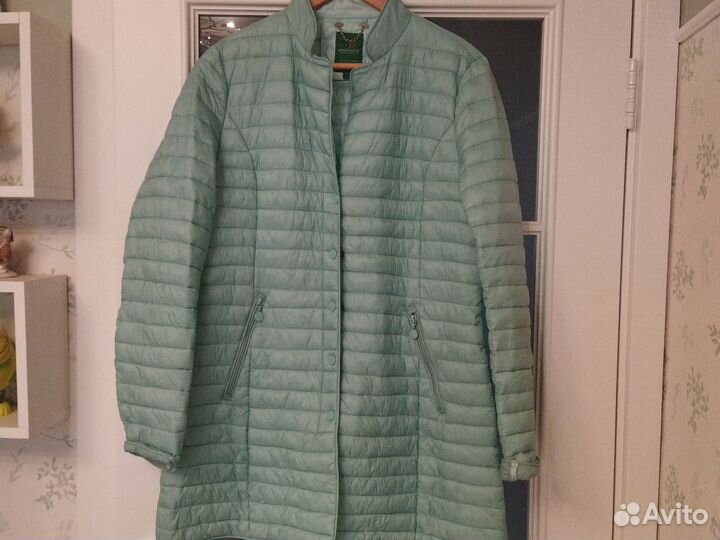 Куртка демисезонная женская 48 50 удлиненная