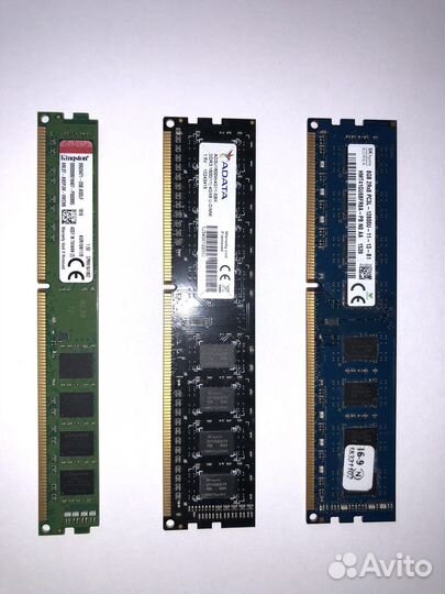 Оперативная память 4Гб ddr3 12800