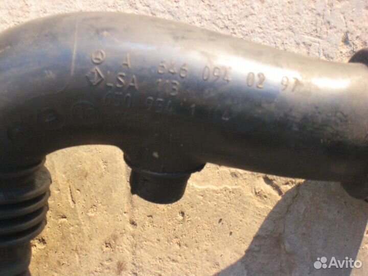 Патрубок впускной Mercedes Benz C-class OM646