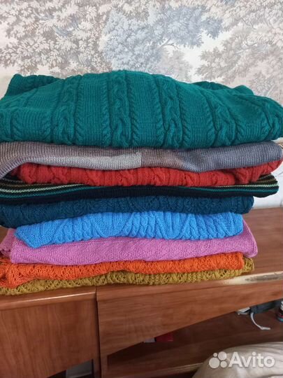 Свитера и туники ручной вязки бу