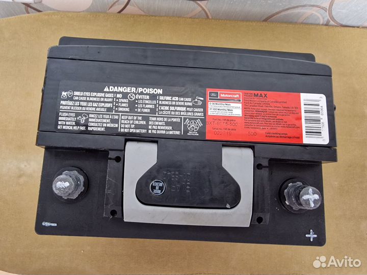 Аккумулятор ford 60ач обратная полярность