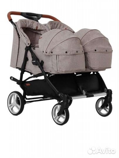 Коляска для двойни 2 в 1 carello