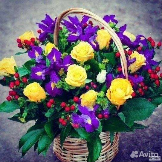 Цветы розы букет