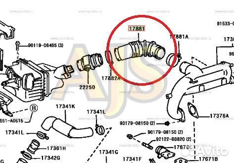 Впускной патрубок Mark 2 JZX90 1JZ-GTE, алюминий