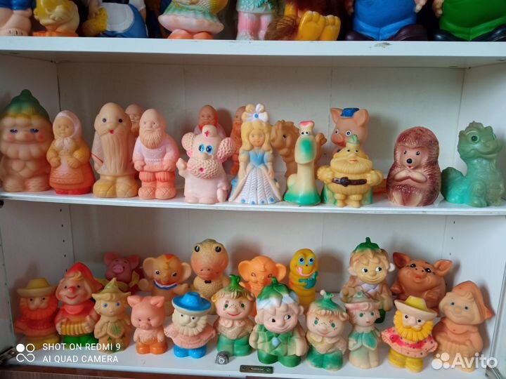 Игрушки СССР резиновые персонажи