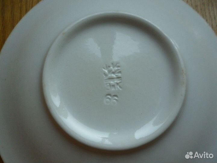 Блюдце, тарелка, Малина, Зик Конаково, СССР
