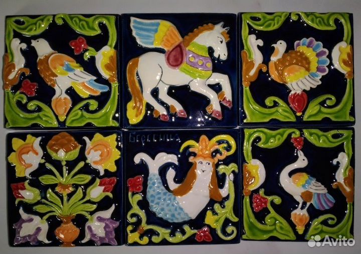 Изразцы Ярославские. Майолика