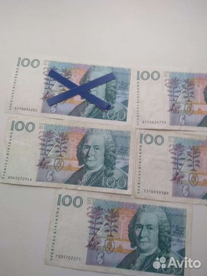 Банкнота Швеция 100 крон.коллекционная