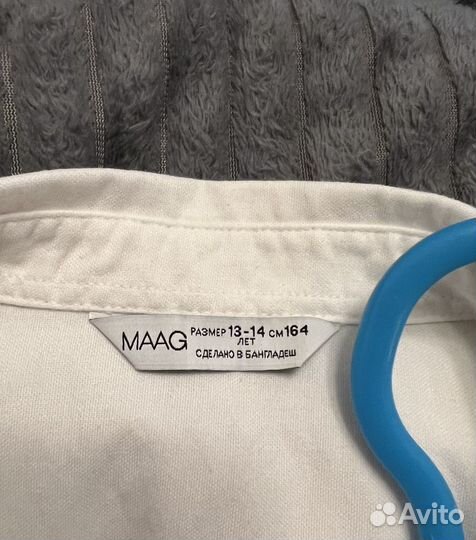 Рубашка белая для мальчика, Maag(Zara) 164