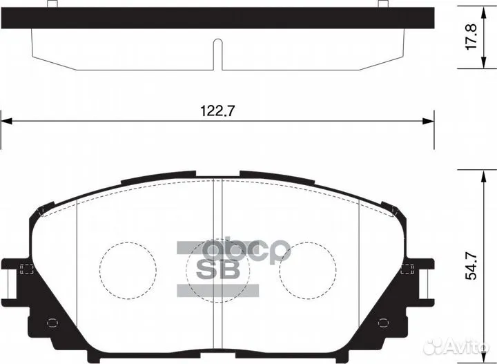 Колодки тормозные дисковые Toyota Yaris