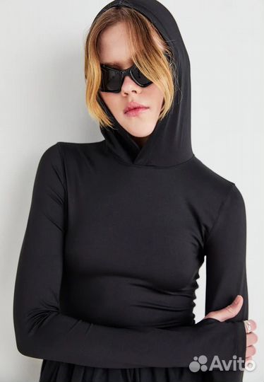 Лонгслив С Капюшоном Weekday Новый