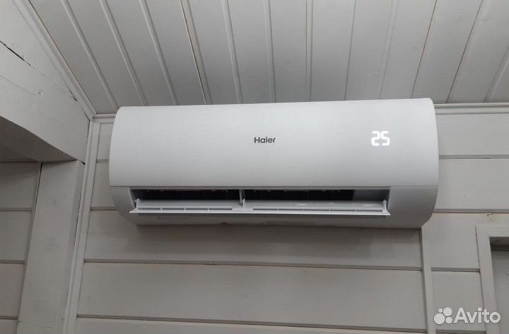 Кондиционеры новые со склада Haier, green, монтаж