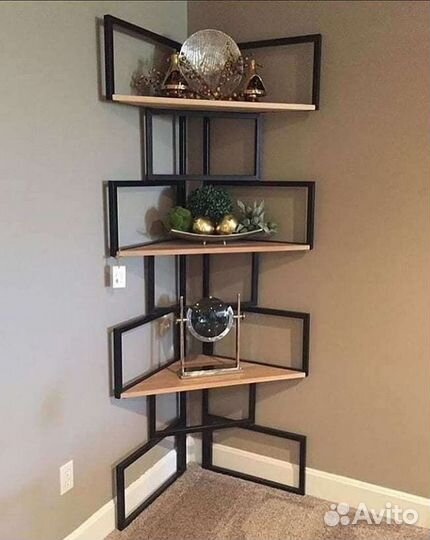 Полка, стеллаж угловой лофт