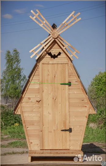 Уличный туалет деревянный BAG340