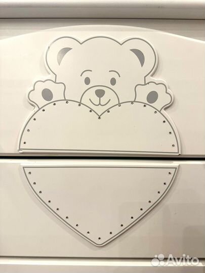 Комод детский белый Nuovita италия