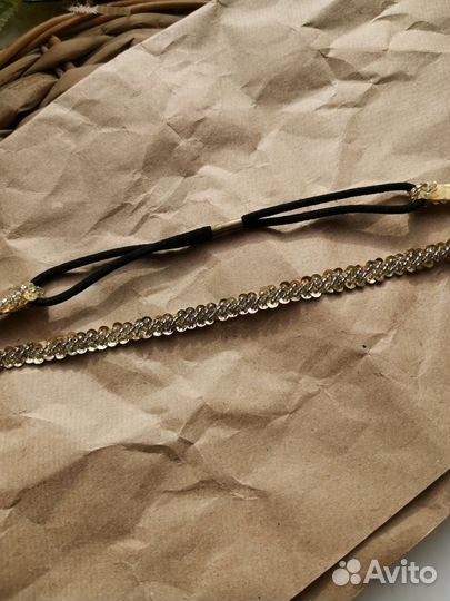 Ободок на резинке, греческая повязка