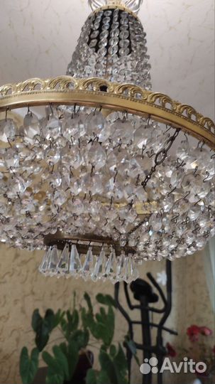 Люстра Bohemia Чешский хрусталь. Оригинал СССР