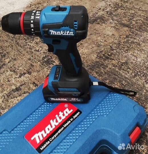 Шуруповерт ударный makita 48V, 42 м/п 13мм, 46v