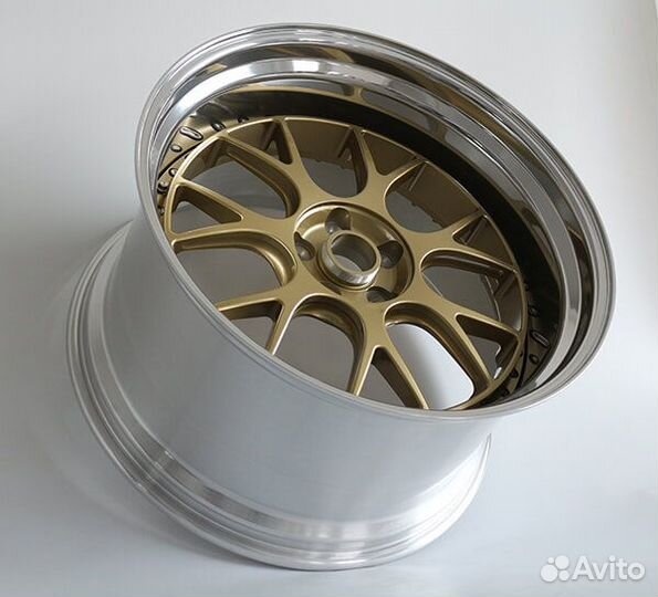 Диски колесные кованые BBS Стиль золото с полкой