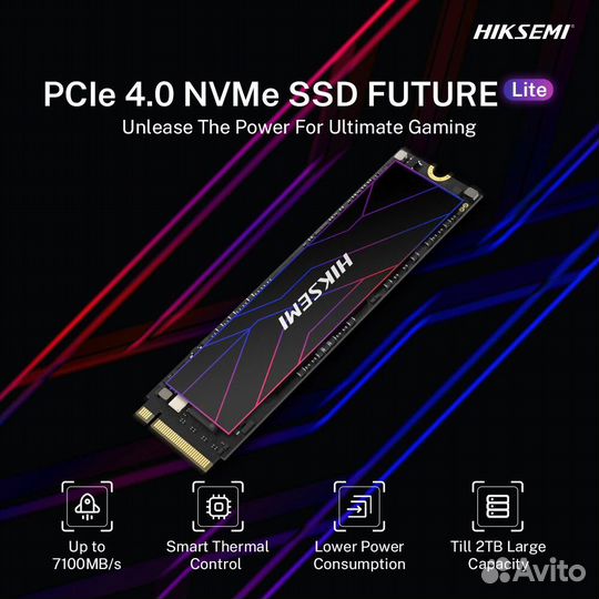 Hiksemi (Hikvision) 2Tb PCIe 4.0 NVMe SSD, новый