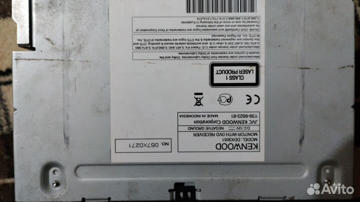 Магнитола kenwood ddx 3051