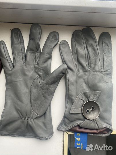 Перчатки кожаные