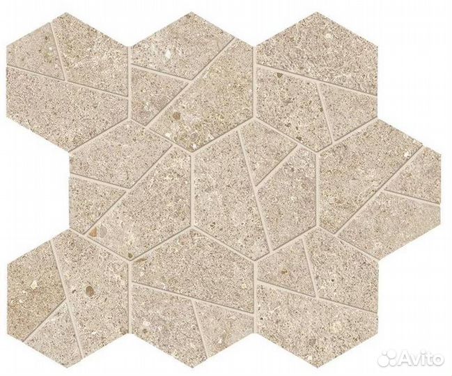 Мозаика atlas C. boost stone Cream Mosaico Hex