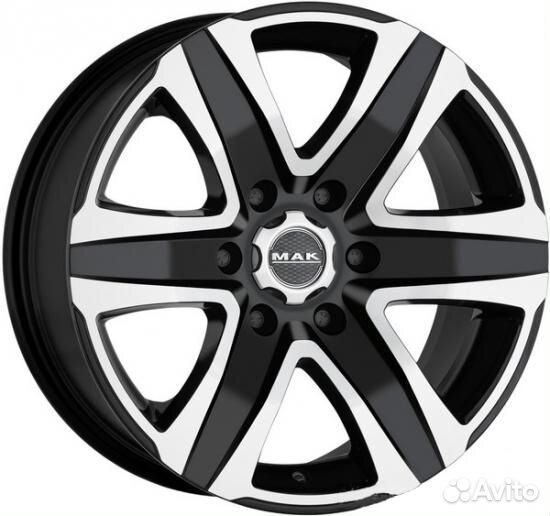 Mak Stone 6 8x18 6x114.3 ET 30 Dia 66.1 (black mir