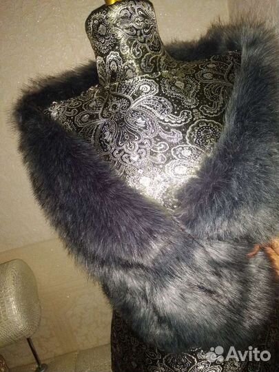 Воротник палантин мех под песец большой