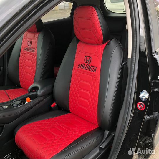 Авточехлы из экокожи honda vezel