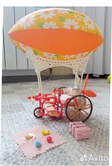 Sylvanian families дирижабль, машина, корабль