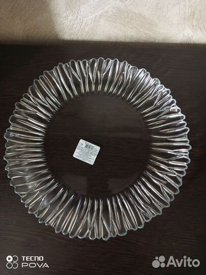 Хрустальное блюдо 31,5см