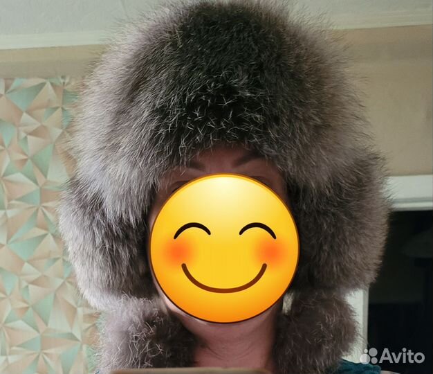 Шапка ушанка женская чернобурка