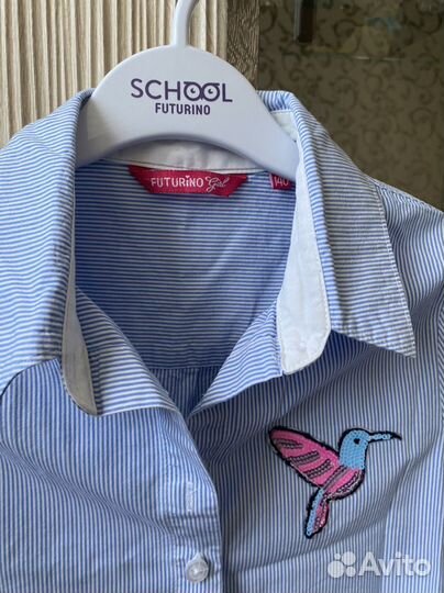 Рубашка школьная для девочки 140