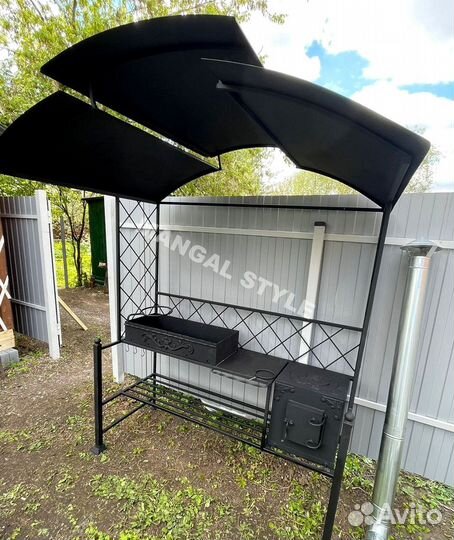 Беседка с мангалом