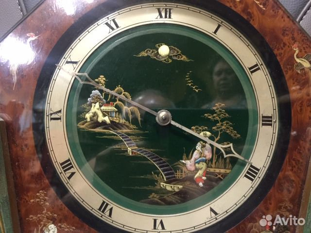 Часы настольные. Япония. Антикварные. Эксклюзивные