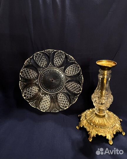 Ваза для фруктов хрусталь конфетница