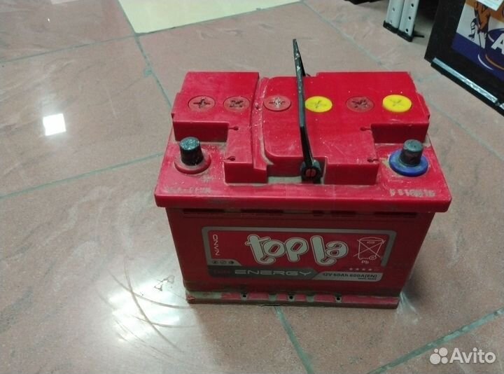 Аккумулятор бу прямой 60Ач(сам)
