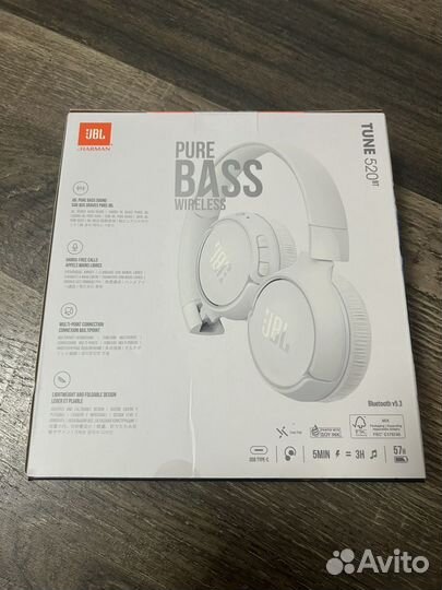 Беспроводные наушники JBL tune 520BT