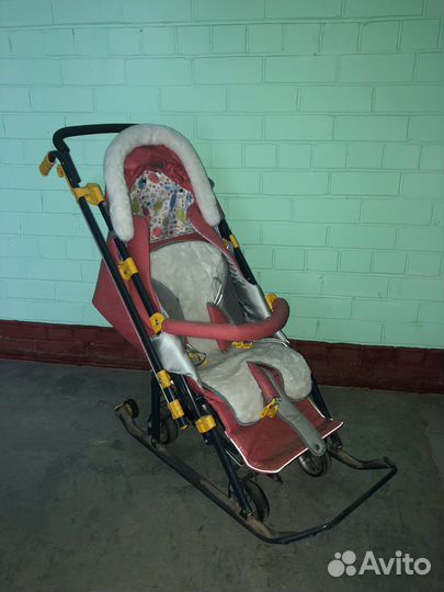 Санки коляска nika