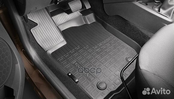 Комп ковриков салона L52 4шт (резина) 771182139