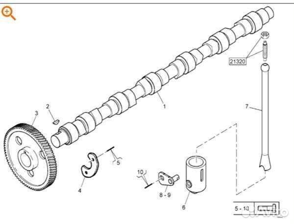 Распредвал renault (5010550876) для грузовика rena