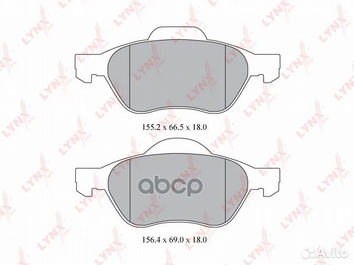 Колодки торм. диск. перед. BD-6315 lynxauto