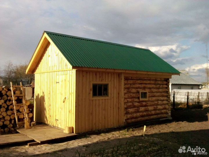 Срубы бань 3х3, 4х3, 5х3, 6х3, 6х4, 6х6