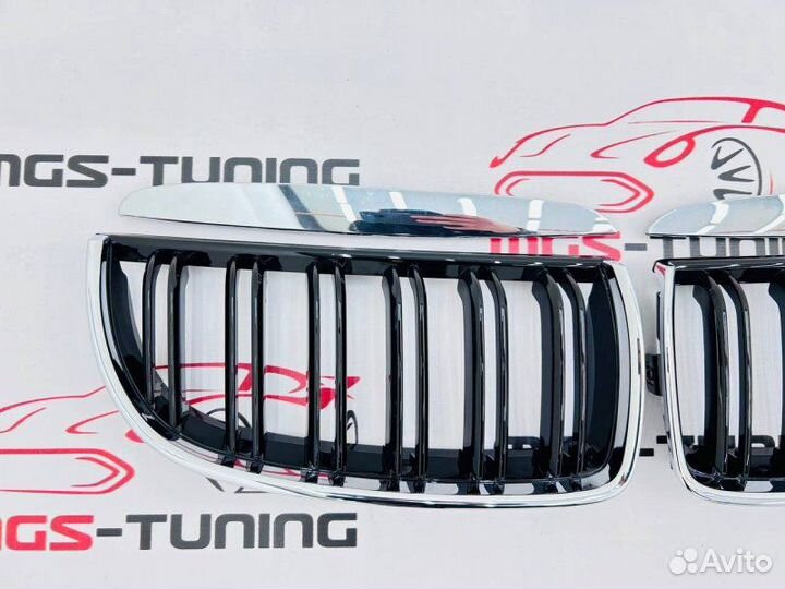 Решетка BMW 3 серии E90 05-08 Хром обод М3