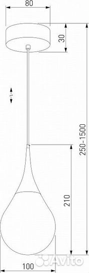 Подвесной светильник Eurosvet Adour a063855